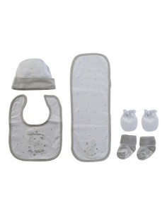 Bib and booties set DKD Home Decor 0-6 Months Cotton by DKD Home Decor, Sets - Ref: S3013089, Price: 4,69 €, Discount: %