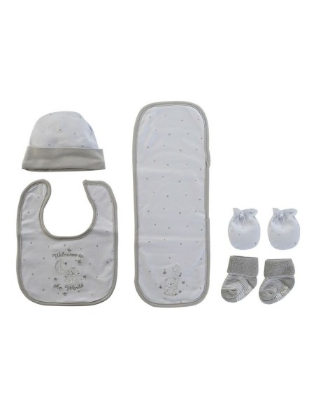 Set de bavoir DKD Home Decor 0-6 Mois Coton | Tienda24 Tienda24.eu