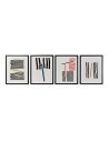 Cadre DKD Home Decor Lines Abstrait Moderne 35 x 3 x 45 cm (4 Unités) | Tienda24 Tienda24.eu