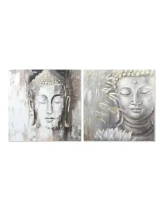 Quadro DKD Home Decor CU-179192 100 x 3,8 x 100 cm Buddha Orientale (2 Unità) da DKD Home Decor, Stampe e quadri su tela - Re...