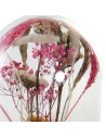 Figurine Décorative DKD Home Decor Verre Fleurs Bois MDF (17 x 17 x 26 cm) | Tienda24 Tienda24.eu