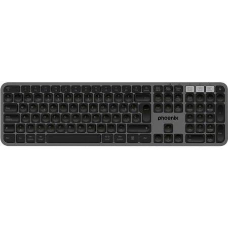 Clavier Bluetooth Phoenix K300 Gris Espagnol Qwerty | Tienda24 - Global Online Shop Tienda24.eu