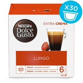 Coffee Capsules Nestle LUNGO 30 Pieces (1 Unit) (30 Units) by Nestle, Single-Serve Capsules & Pods - Ref: S0452404, Price: 10...