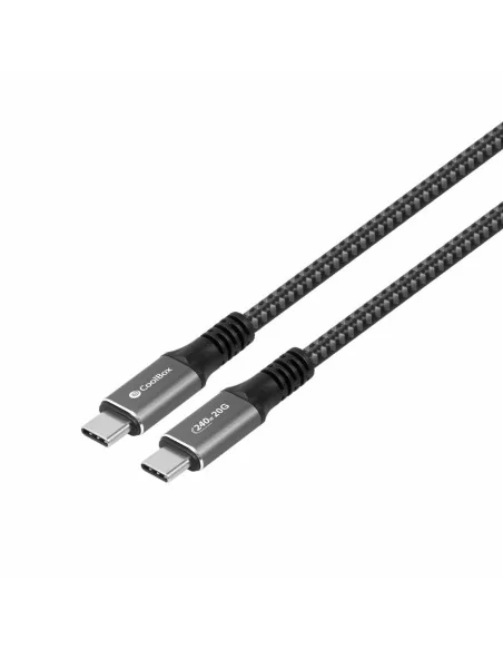 Kabel USB C CoolBox COO-CAB-UC-240W 1,2 m 240 W 20 Gbps Grau | Tienda24 Tienda24.eu