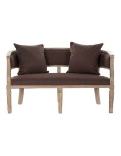 Sofa DKD Home Decor Brown Linen Rubber wood Traditional (122 x 69 x 72 cm) by DKD Home Decor, Sofas & Couches - Ref: S3015636...