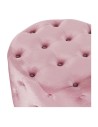 Repose-pied DKD Home Decor Rose Velvet Bois MDF Glam (2 pcs) | Tienda24 Tienda24.eu