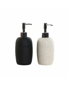 Dispenser di Sapone DKD Home Decor PVC Gres Scandinavo 8 x 8 x 18 cm (2 Unità) da DKD Home Decor, Set di accessori per il bag...