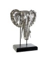 Figura Decorativa DKD Home Decor RF-177266 42 x 30 x 56 cm Elefante Prateado Preto Resina Colonial Madeira MDF | Tienda24 Tienda24.eu