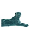 Decorative Figure DKD Home Decor Green Pink Resin Flocked Lion 26,5 x 9 x 11 cm | Tienda24 Tienda24.eu