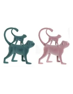 Decorative Figure Alexandra House Living Silver Acrylic Plastic Melamin Monkey 13 x 10 x 16 cm | Tienda24 Tienda24.eu