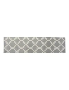 Tapis DKD Home Decor Blanc Polyester Coton Gris foncé (160 x 230 x 1 cm) | Tienda24 Tienda24.eu