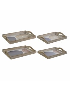 Käsebrett DKD Home Decor Bambus Steingut rechteckig 3 Stücke 21,5 x 11,8 x 1,5 cm | Tienda24 Tienda24.eu