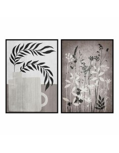 Pintura DKD Home Decor Buda Oriental 80 x 3,5 x 80 cm (2 Unidades) | Tienda24 Tienda24.eu