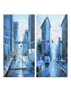 Painting DKD Home Decor City 120 x 3 x 60 cm Loft (2 Units) | Tienda24 Tienda24.eu