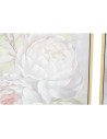 Painting DKD Home Decor 80 x 4 x 80 cm Flowers Shabby Chic (2 Units) | Tienda24 Tienda24.eu