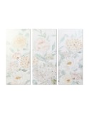 Pintura DKD Home Decor Bloemen 55 x 3 x 135 cm Shabby Chic (3 Peças) | Tienda24 Tienda24.eu