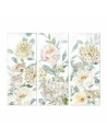 Pintura DKD Home Decor Bloemen 55 x 3 x 135 cm Shabby Chic (3 Peças) | Tienda24 Tienda24.eu