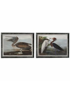 Quadro DKD Home Decor 90 x 2 x 68 cm Uccello Orientale (2 Unità) da DKD Home Decor, Stampe e quadri su tela - Ref: S3018420, ...