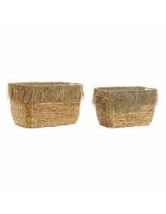 Caixas de arrumação Home ESPRIT Preto Madeira de abeto 34 x 26 x 18 cm 4 Peças | Tienda24 Tienda24.eu