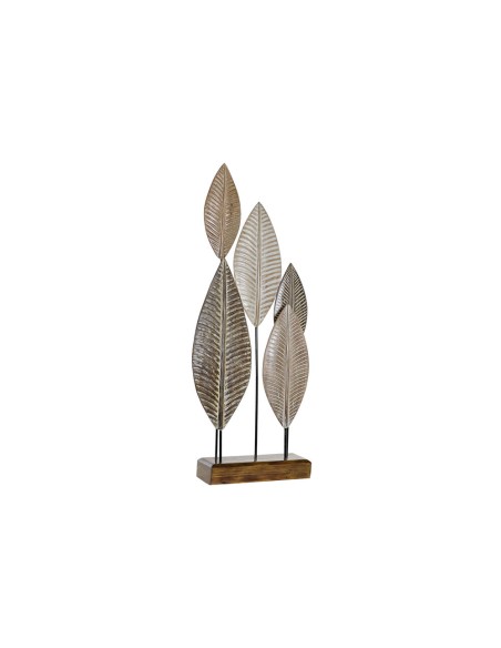 Figura Decorativa DKD Home Decor Bambu Ferro Folhas (33 x 10 x 81 cm) | Tienda24 Tienda24.eu