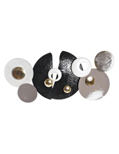 Decorazione da Parete DKD Home Decor Bianco Nero Multicolore Astratto Moderno 119 x 8,3 x 56 cm da DKD Home Decor, Soprammobi...