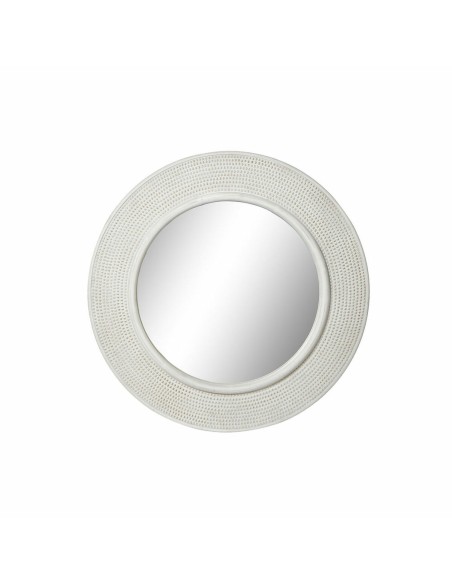 Wall mirror DKD Home Decor White Crystal MDF Wood (115 x 2.5 x 115 cm) | Tienda24 Tienda24.eu