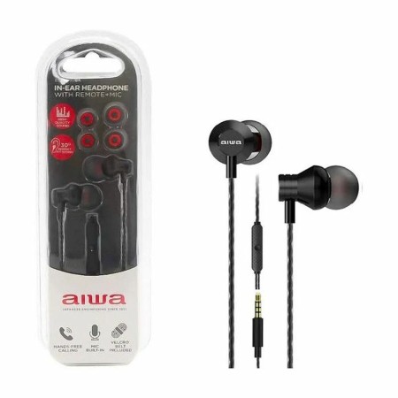 Auriculares Aiwa Preto de Aiwa, Auriculares e acessórios - Ref: S0456863, Preço: 9,45 €, Desconto: %