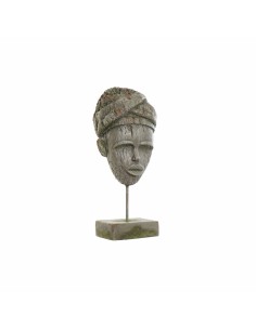 Statua Decorativa DKD Home Decor 24 x 15 x 58 cm Grigio Coloniale Africana da DKD Home Decor, Soprammobili - Ref: S3019580, P...