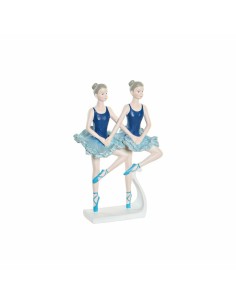 Figurine Décorative Romimex Turquoise Doré Moine 13 x 25 x 9 cm | Tienda24 Tienda24.eu