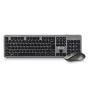 Clavier et souris sans fil NGS Espagnol Qwerty Noir/Argenté | Tienda24 - Global Online Shop Tienda24.eu