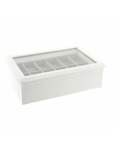 Caja-Joyero DKD Home Decor Cristal Metal (22 x 22 x 7 cm) | Tienda24 Tienda24.eu