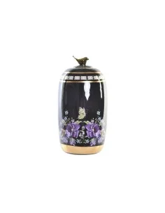 Jarrón DKD Home Decor Porcelana Negro Shabby Chic (15 x 15 x 38 cm) | Tienda24 Tienda24.eu