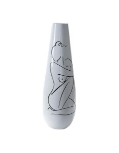 Vaso DKD Home Decor Abstract Bianco Resina Moderno (31.5 x 31.5 x 95.5 cm) da DKD Home Decor, Vasi - Ref: S3020498, Precio: 1...