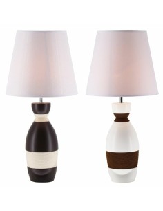 Lampe de bureau Alexandra House Living Argent Céramique 12 x 30 x 12 cm | Tienda24 Tienda24.eu