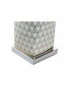 Lampe de bureau DKD Home Decor Mosaïque Porcelaine Doré Polyester Menthe 220 V 60 W (35 x 35 x 57 cm) | Tienda24 Tienda24.eu