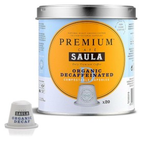 Capsule di Caffè con Contenitore Saula COMPOSTABLE ORG.DECAF di Saula, Cialde e capsule di caffè - Rif: S0457608, Prezzo: 8,1...