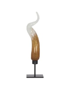 Figura Decorativa DKD Home Decor 23 x 10 x 30 cm Face Dourado Alumínio Branco | Tienda24 Tienda24.eu