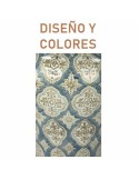 Lâmpada de mesa DKD Home Decor Porcelana Bege Azul Poliéster (35 x 35 x 57 cm) | Tienda24 Tienda24.eu