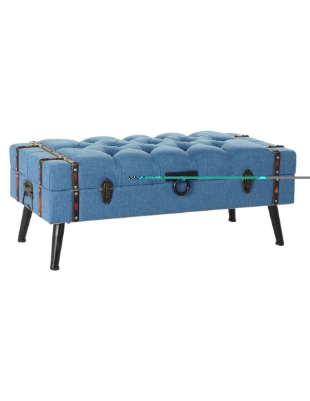 Banqueta DKD Home Decor Azul Marinho Metal Madeira MDF 102 x 42 x 40 cm | Tienda24 Tienda24.eu