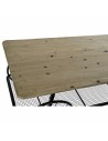 Mesa de apoio DKD Home Decor Preto Cobre Natural PVC Metal Abeto 112 x 54 x 52 cm | Tienda24 Tienda24.eu