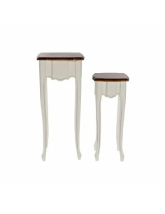 Side table Home ESPRIT Silver Mirror MDF Wood 43,5 x 33 x 45,5 cm | Tienda24 Tienda24.eu