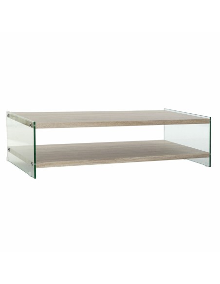 Table Basse DKD Home Decor Multicouleur Transparent Naturel Bois Verre Bois MDF 130 x 65 x 35,5 cm | Tienda24 Tienda24.eu