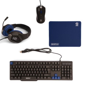 Pack Gaming Sparco SPGAMEKITESP Espagnol Qwerty de Sparco, Accessoires - Réf : S0458711, Prix : 36,20 €, Remise : %