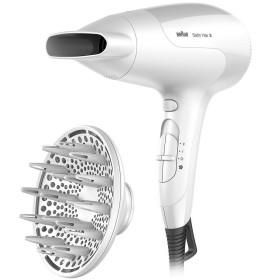 Hairdryer Braun BRHD385E White 2000 W by Braun, Hair dryers and diffusers - Ref: S0458817, Price: 39,89 €, Discount: %