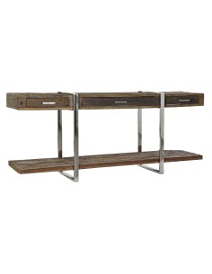 Centre Table Home ESPRIT Wood Metal 90 x 90 x 45 cm | Tienda24 Tienda24.eu