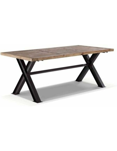 Dining Table DKD Home Decor Metal Iron Recycled Wood 200 x 100 x 78 cm | Tienda24 Tienda24.eu