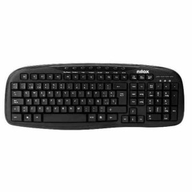 Keyboard Nilox NXKBE000001 Black Spanish Qwerty QWERTY by Nilox, Keyboards - Ref: S0458959, Price: 9,35 €, Discount: %