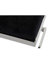 Banqueta DKD Home Decor Negro Poliéster Acero (140 x 40 x 40 cm) | Tienda24 Tienda24.eu