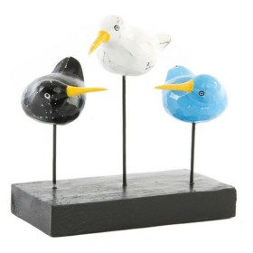 Figura Decorativa DKD Home Decor Madeira Metal Pássaros Quivi