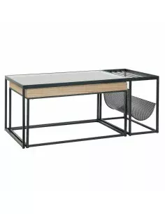 Mesa de Centro DKD Home Decor Metal Acrílico Glamour (120 x 70 x 45 cm) | Tienda24 Tienda24.eu